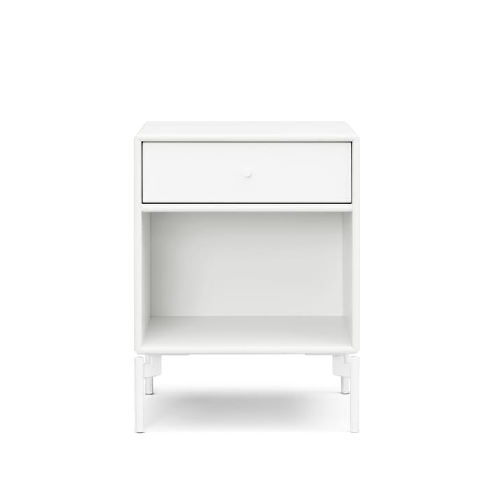 Mesilla de noche Dream - New white 101 cajón-patas snow - Montana