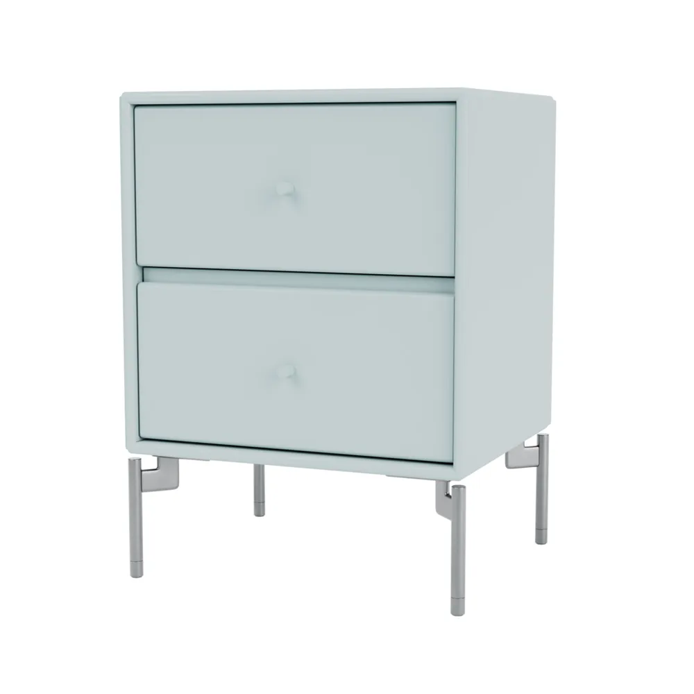 Mesilla de noche Drift, Flint 148, patas de cromo Montana