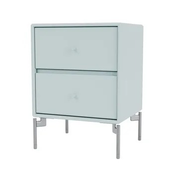 Mesilla de noche Drift - Flint 148, patas de cromo - Montana