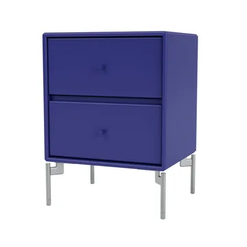 Mesilla de noche Drift - Monarch 135, patas de cromo - Montana