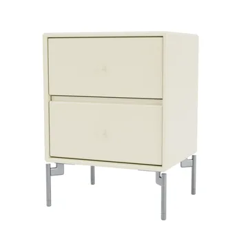 Mesilla de noche Drift - Vanilla 150, patas de cromo - Montana