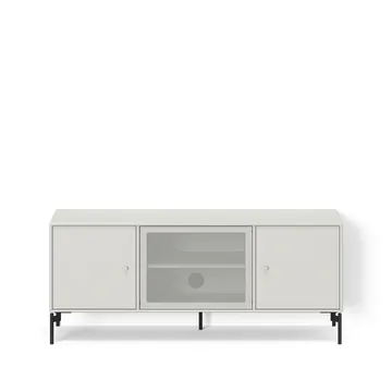 Mueble TV Octave I - New white 101-patas lacadas en negro - Montana