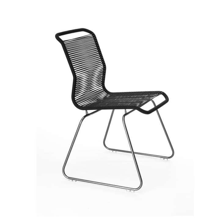 Silla Panton One - Black, acero inoxidable - Montana