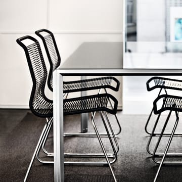 Silla Panton One - Black, acero inoxidable - Montana