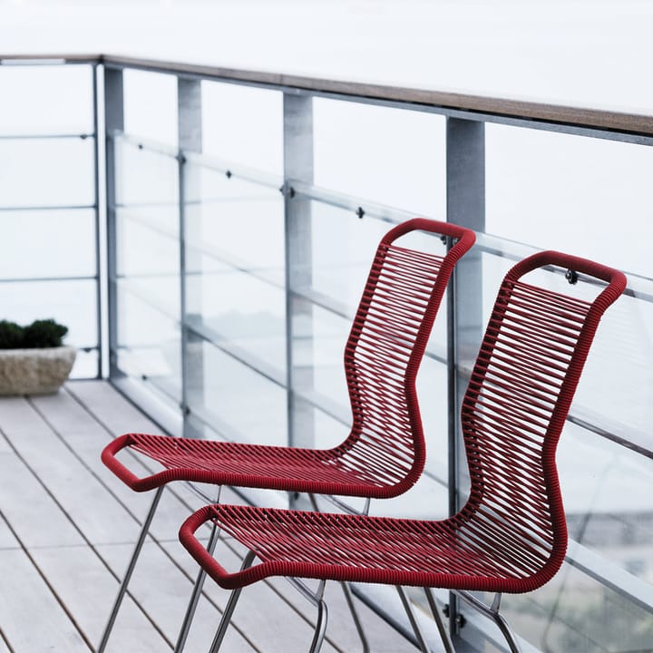 Silla Panton One, Black, acero inoxidable Montana