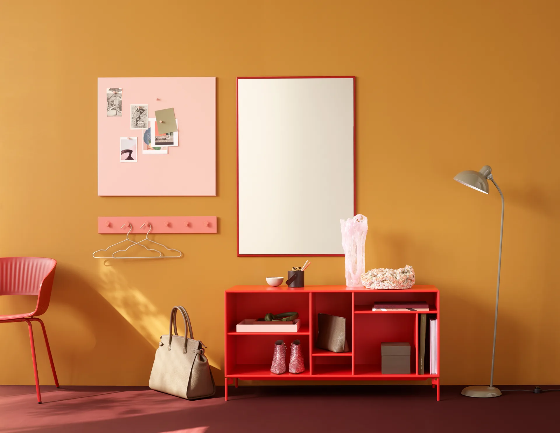 Tablero de notas Montana noticeboard 69,6x69,6 cm, Ruby Montana