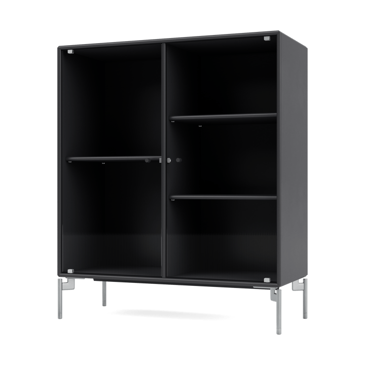 Vitrina Ripple II 69,6x82,2x30 cm - Anthracite-ben chrome - Montana
