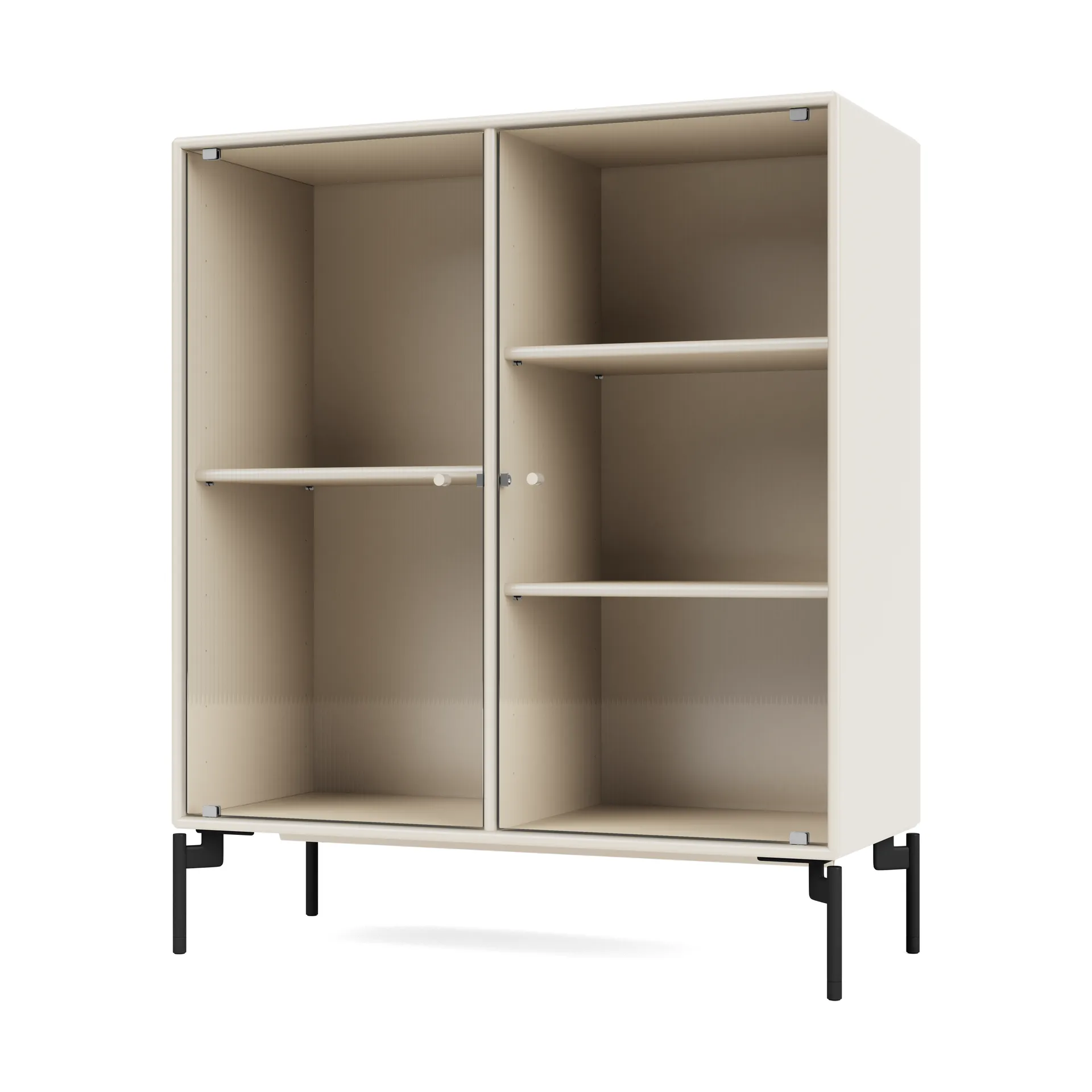 Vitrina Ripple II 69,6x82,2x30 cm, Oat-ben black Montana