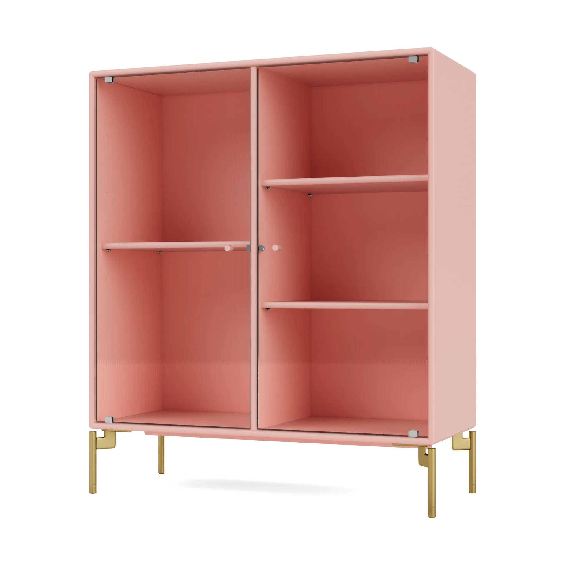 Vitrina Ripple II 69,6x82,2x30 cm, Ruby-ben brass Montana