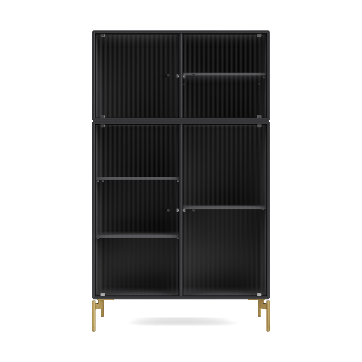 Vitrina Ripple III 69,6x117,6x38 cm - Anthracite-ben brass - Montana