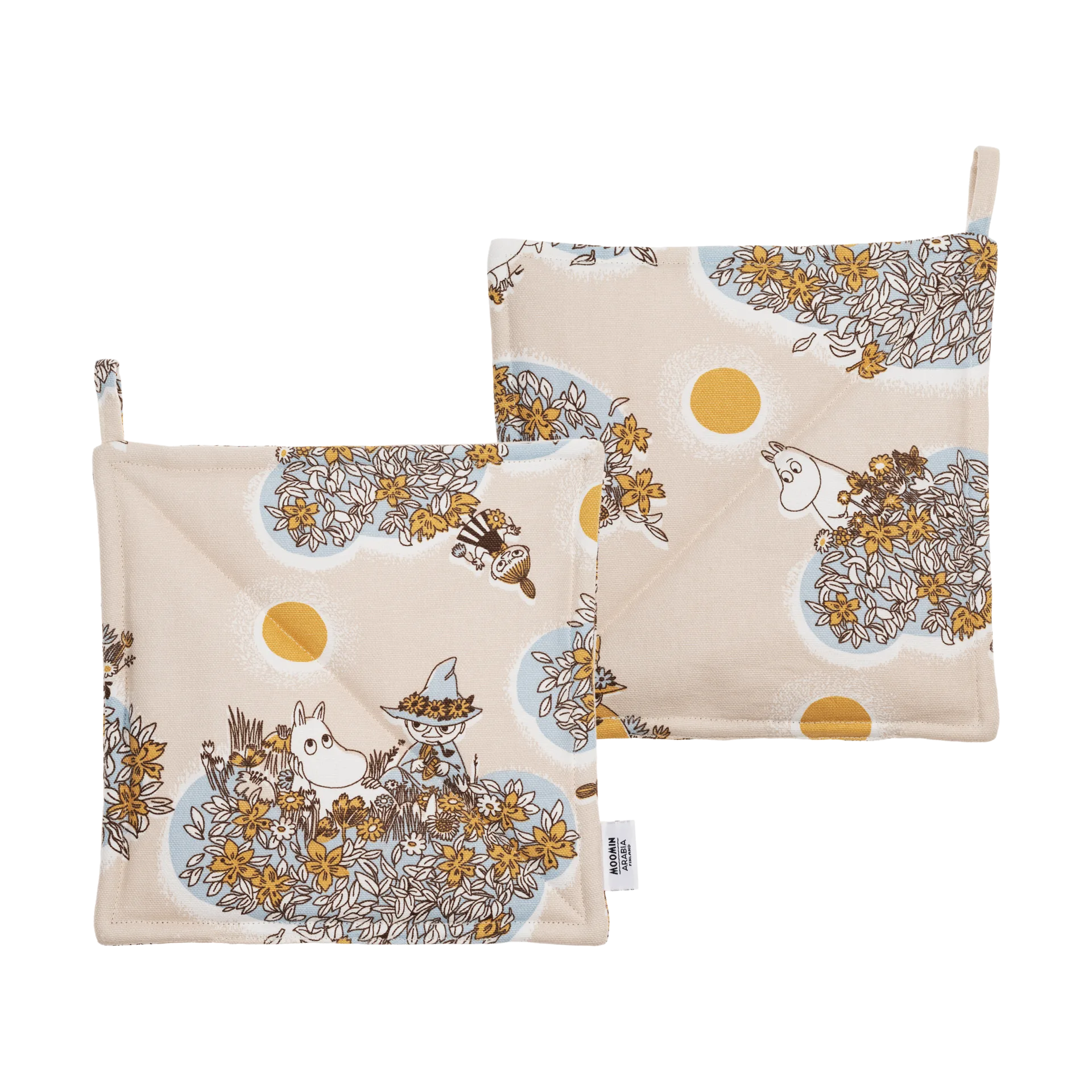 Agarraderas Moomin Friends forever 2-pack, 22x22 cm Moomin Arabia