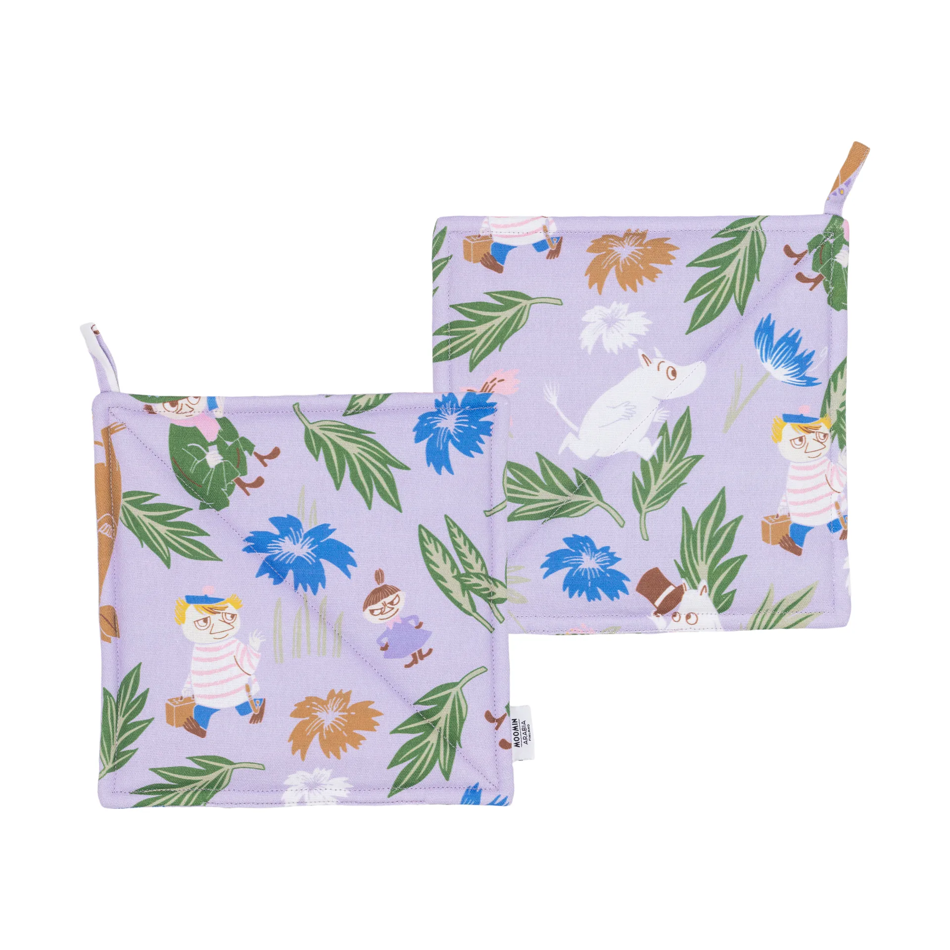 Agarraderas Mumin 22x26 cm, 2-pack, Lila Moomin Arabia