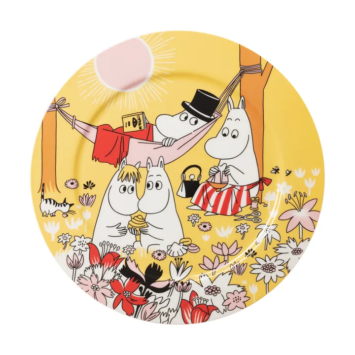 Bandeja para servir Moomin Family Time - Amarillo, 30 cm - Moomin Arabia