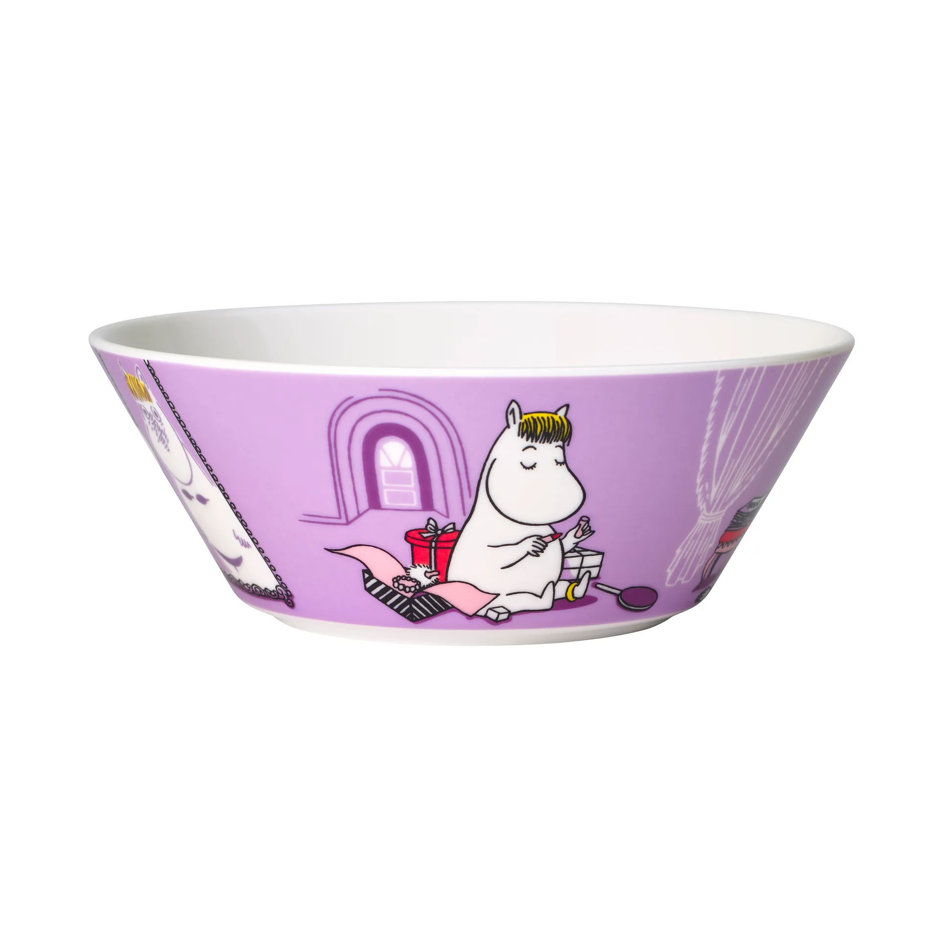 Bol Mumin Snorkmaiden morado, morado Moomin Arabia