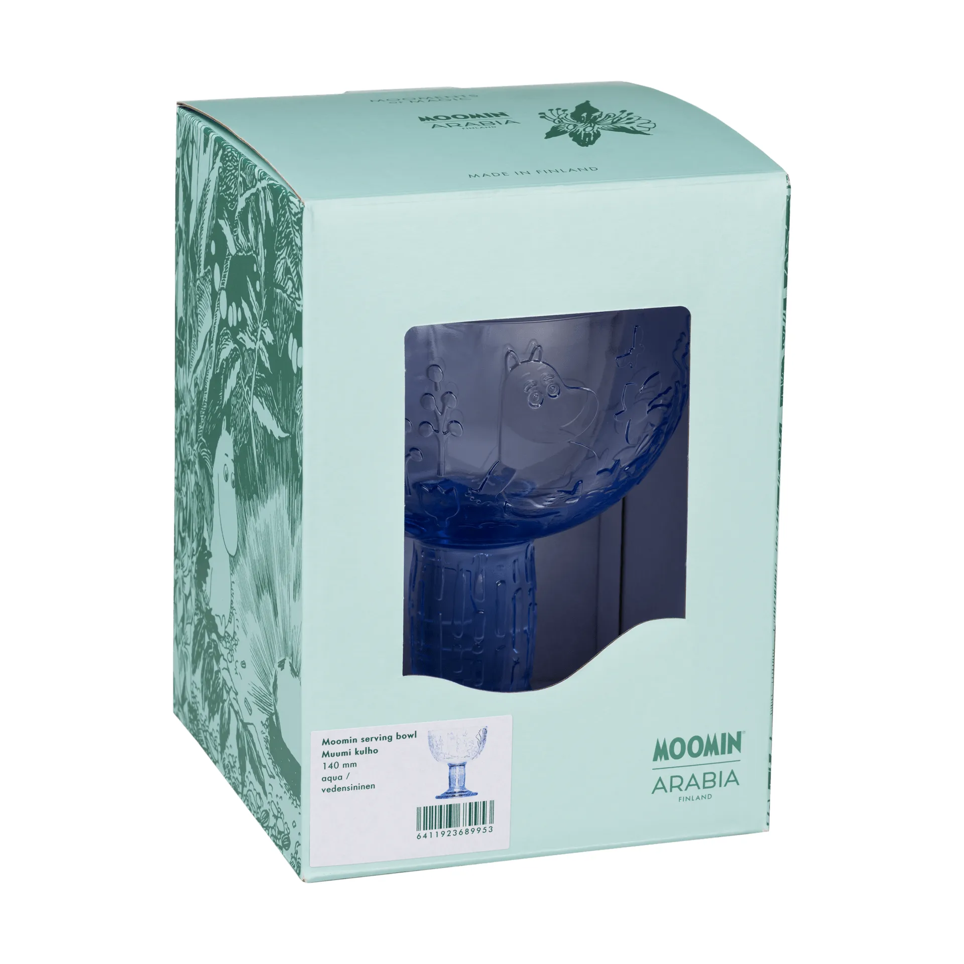 Cuenco Mumin Mystical Forest, Aqua, Ø14 cm Moomin Arabia
