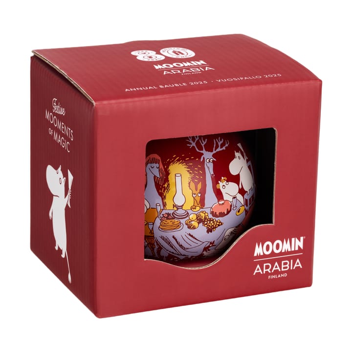 Esfera navideña anual Mumin Ø8 cm, 2025, Momentos festivos Moomin Arabia