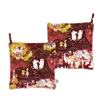 Festive Moments agarradores de cocina Mumin 2 piezas - 22x22 cm - Moomin Arabia