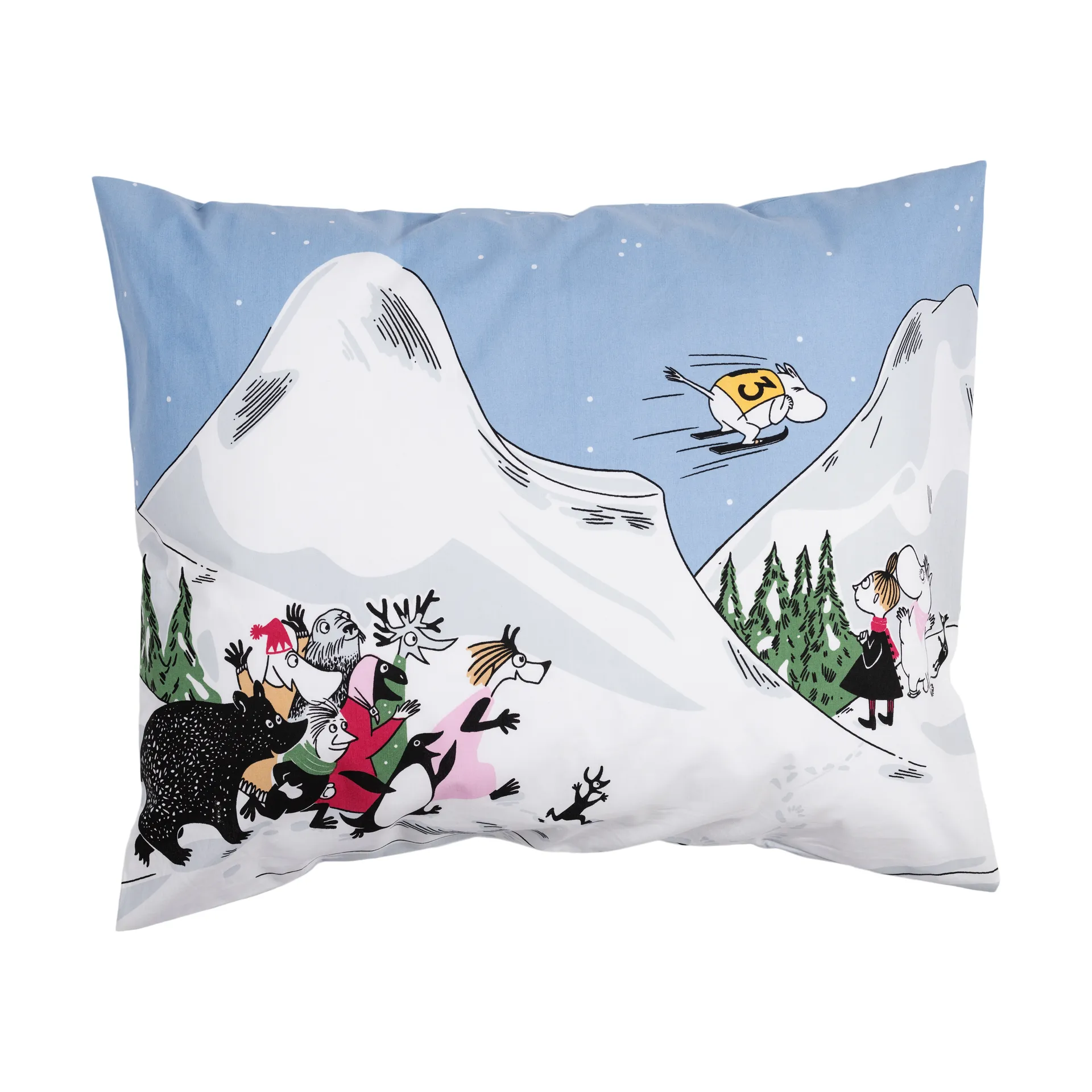 Funda de almohada Mumin Ski jumping, 50x60 cm Moomin Arabia