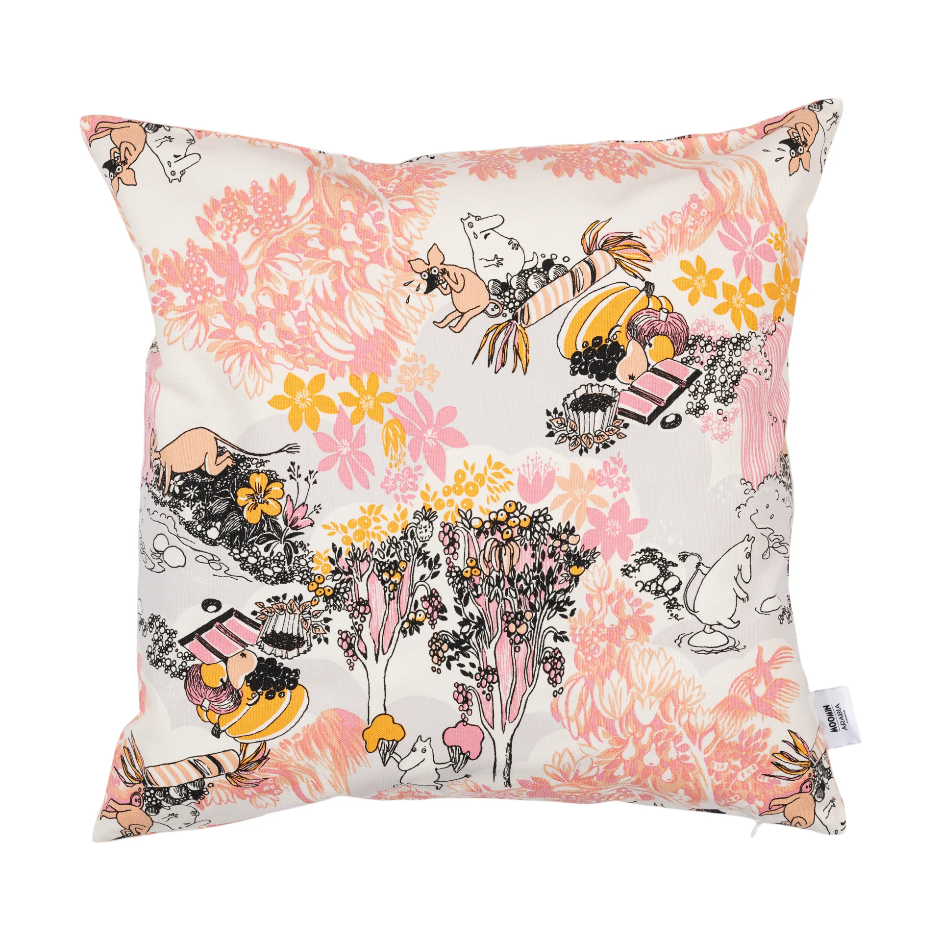 Funda de cojín Mumin 50x50 cm, Rosa Moomin Arabia