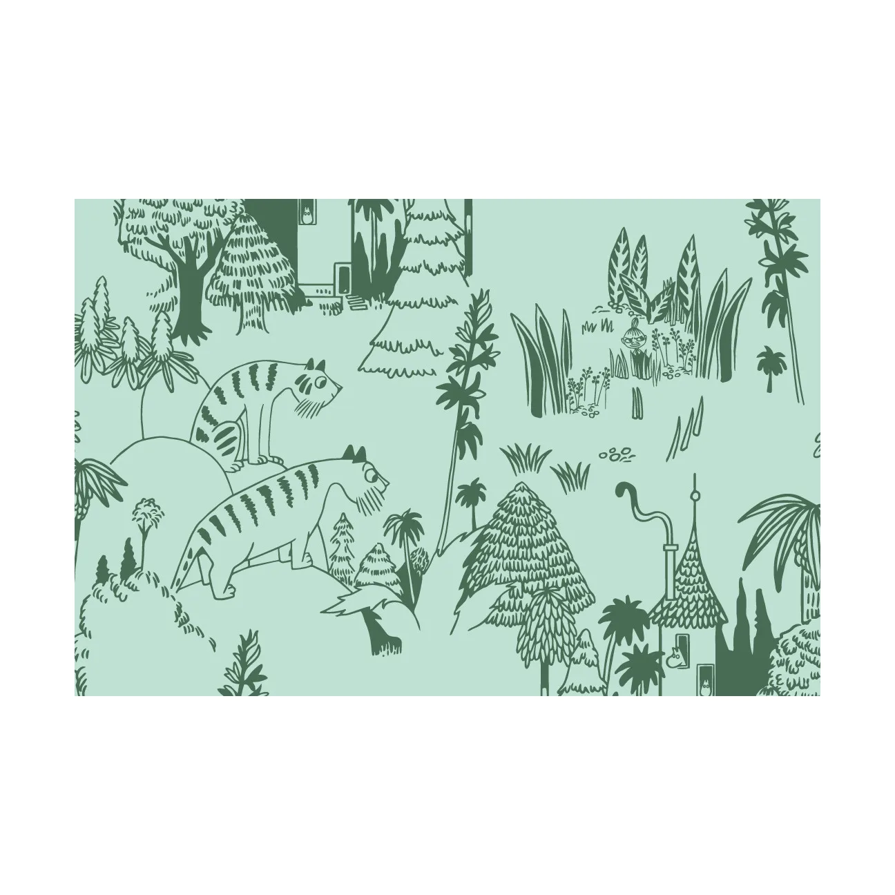 Juego de funda nórdica Mumin 150x210 cm, Fiesta en el jardín Moomin Arabia