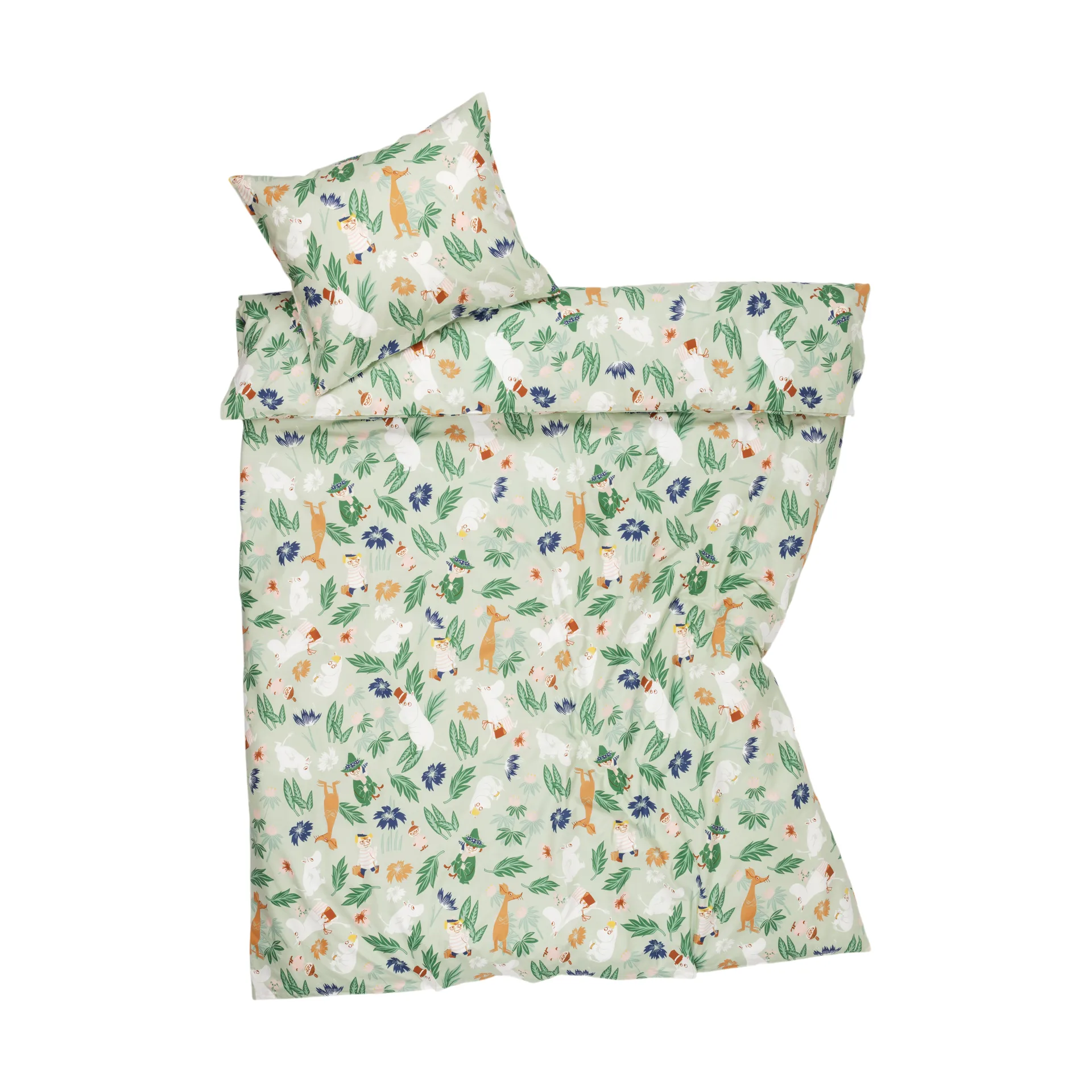 Juego de funda nórdica Mumin 150x210 cm, Jardín de flores Moomin Arabia