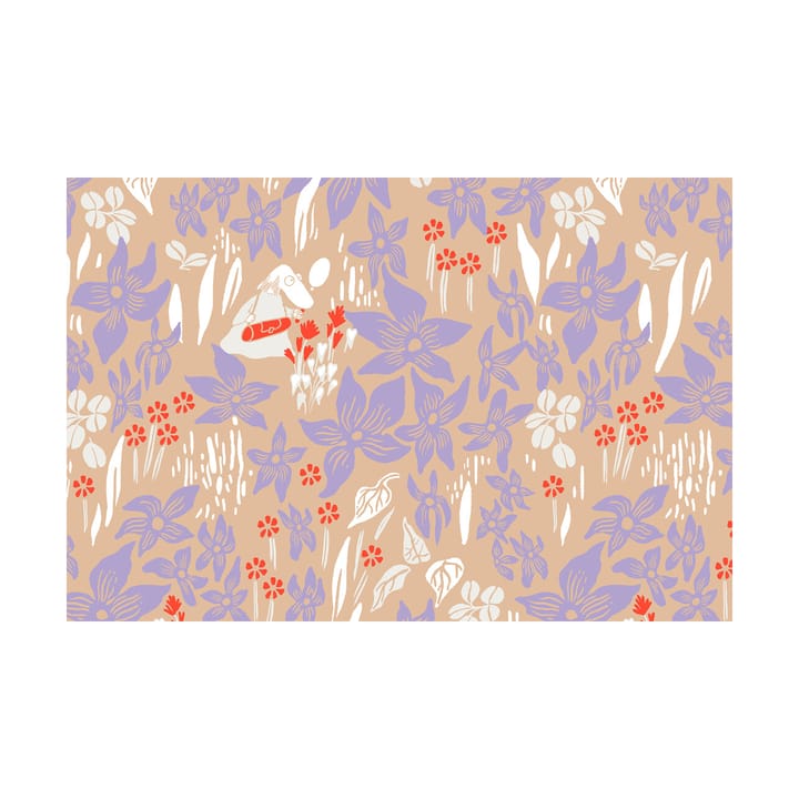 Juego de funda nórdica Mumin 150x210 cm, Lirio beige Moomin Arabia