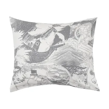 Juego de funda nórdica Mumin 150x210 cm - Navegación, gris - Moomin Arabia