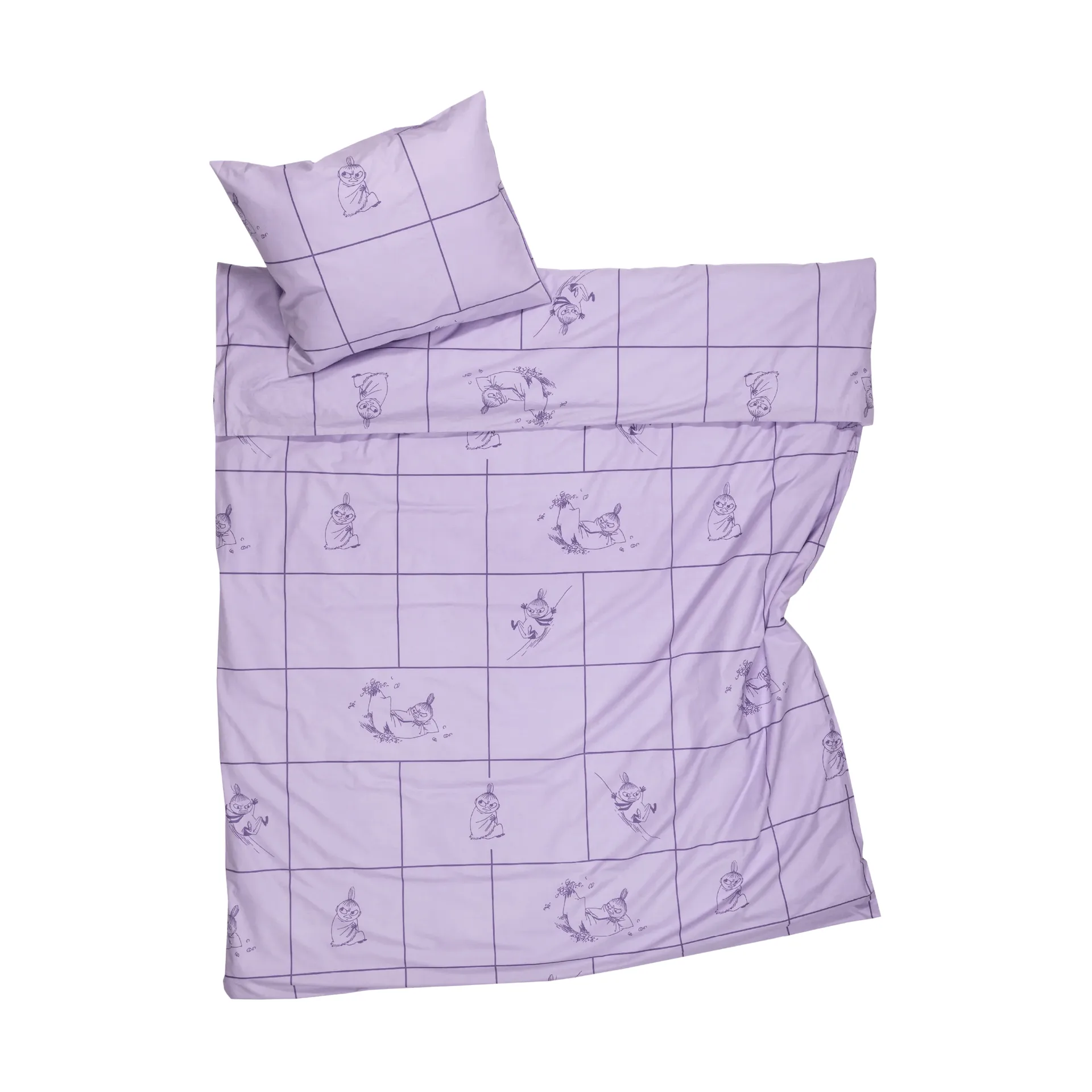 Juego de funda nórdica Mumin 150x210 cm, Pequeña My, violeta Moomin Arabia