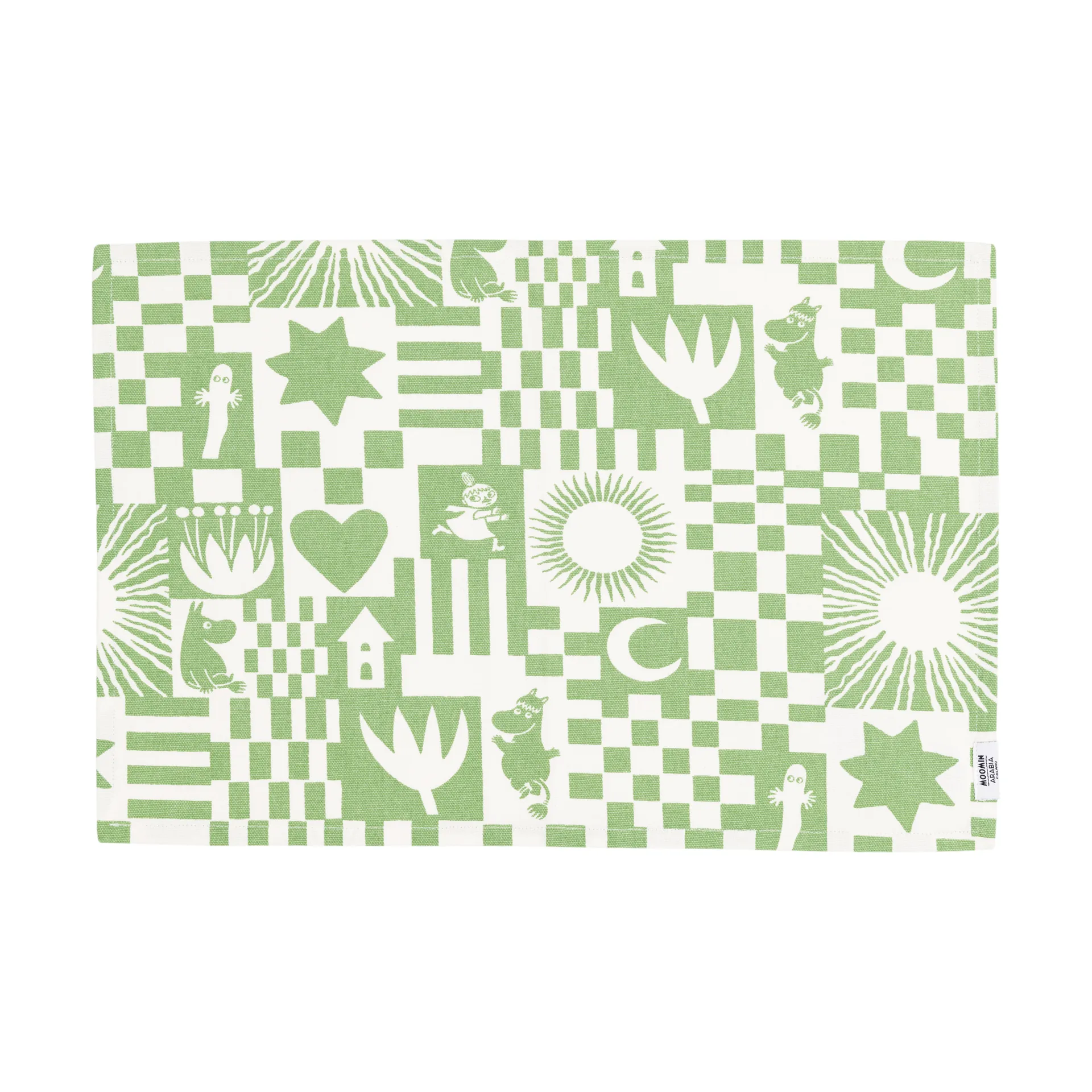 Mantel individual Moomin Party 31x46 cm, Verde Moomin Arabia