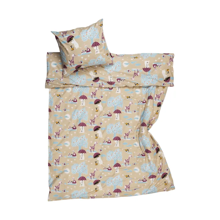 Mumin juego de cama - Bajo el paraguas GOTS, 150x210 cm - Moomin Arabia