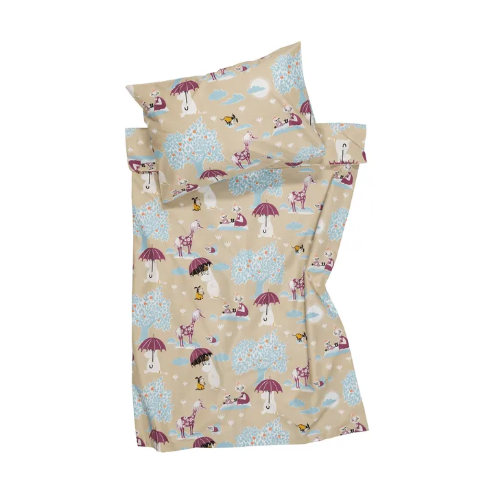 Mumin juego de cama - Bajo el paraguas GOTS, 85x125 cm - Moomin Arabia
