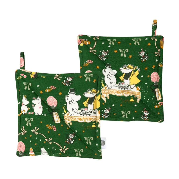 Mumin manopla de cocina - Kärleksgåva, 22x22 cm, pack de 2 - Moomin Arabia