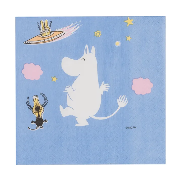Mumin servilleta de papel - Aventura espacial, paquete de 20 piezas - Moomin Arabia