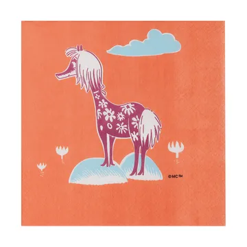 Mumin servilleta de papel - Bajo el paraguas, paquete de 20 piezas - Moomin Arabia