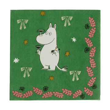 Mumin servilleta de papel - Regalo de amor, 33x33 cm, pack de 20 - Moomin Arabia