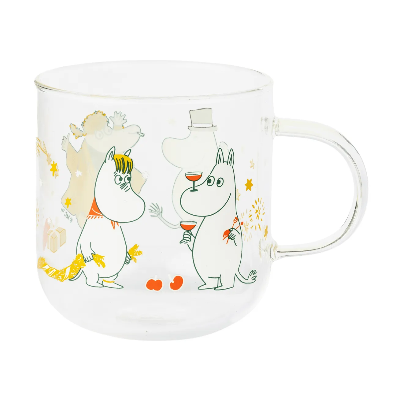 Mumin vaso de vidrio, Kärleksgåva, 30 cl, pack de 2 Moomin Arabia