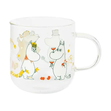 Mumin vaso de vidrio - Kärleksgåva, 30 cl, pack de 2 - Moomin Arabia