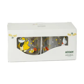 Mumin vaso de vidrio - Kärleksgåva, 30 cl, pack de 2 - Moomin Arabia