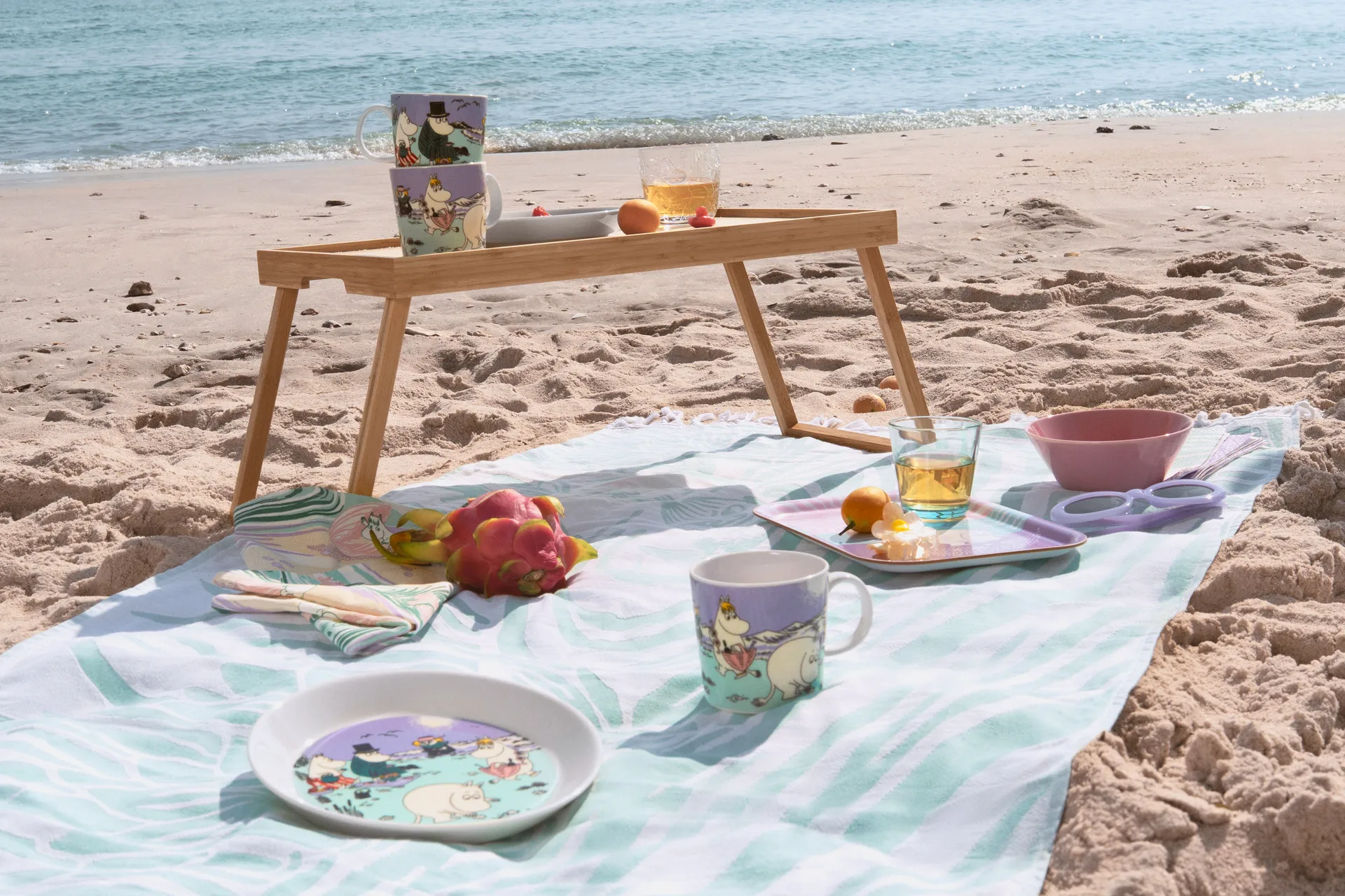 Paño de cocina Beach day Moomin, 50x70 cm Moomin Arabia