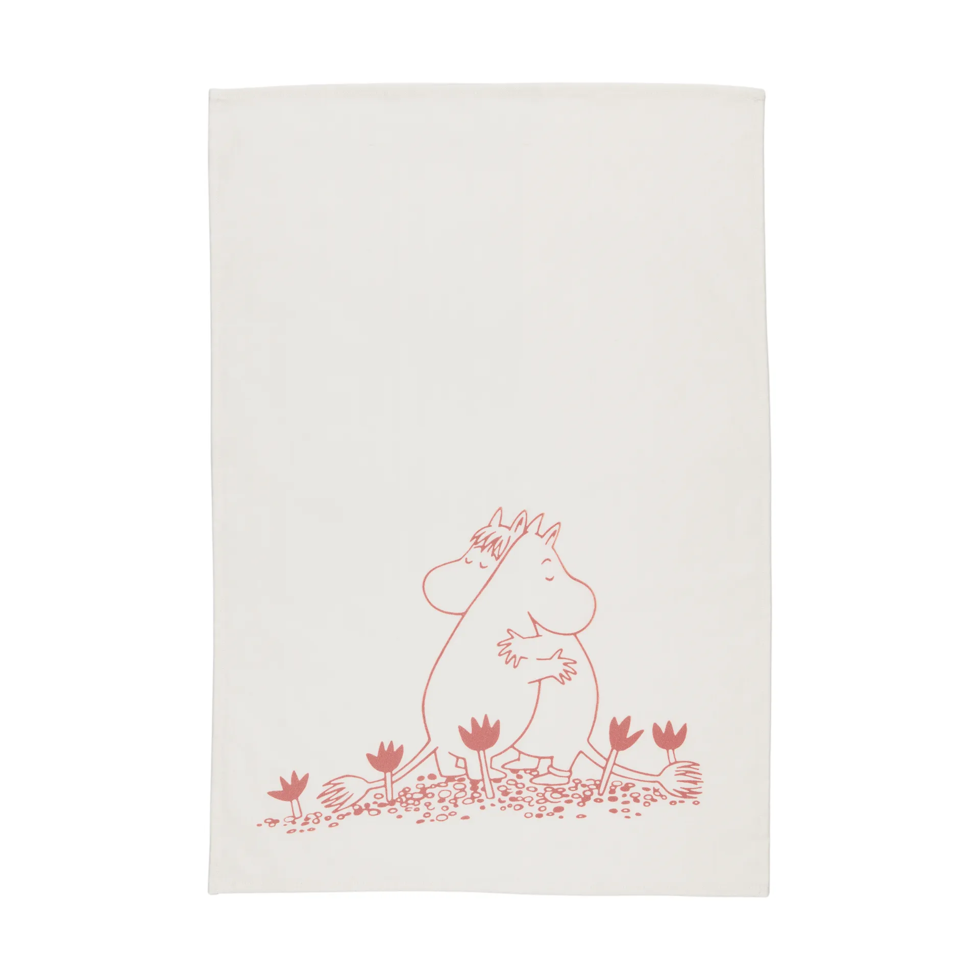 Paño de cocina Moomin 50x70 cm, Amor blanco Moomin Arabia