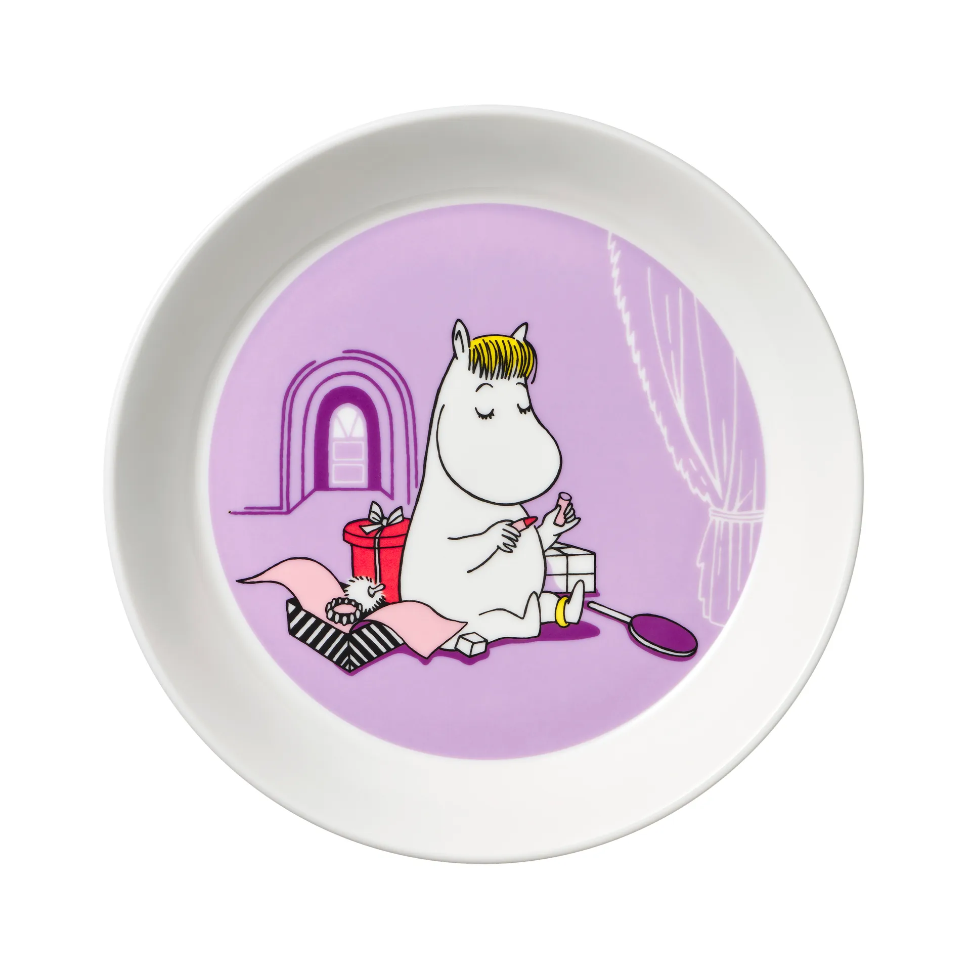 Plato Mumin Snorkmaiden morado, morado Moomin Arabia