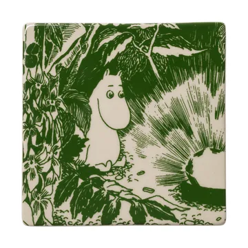 Posavasos Mumin Mystical Forest - Verde, 10x10 cm, 2-pack - Moomin Arabia