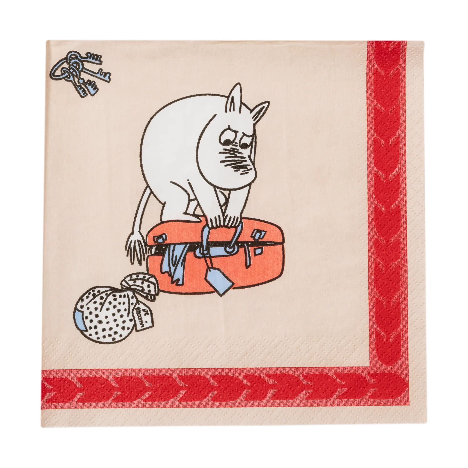 Servilletas de papel Mumin Listos para las vacaciones 33 cm, Pack de 20 Moomin Arabia