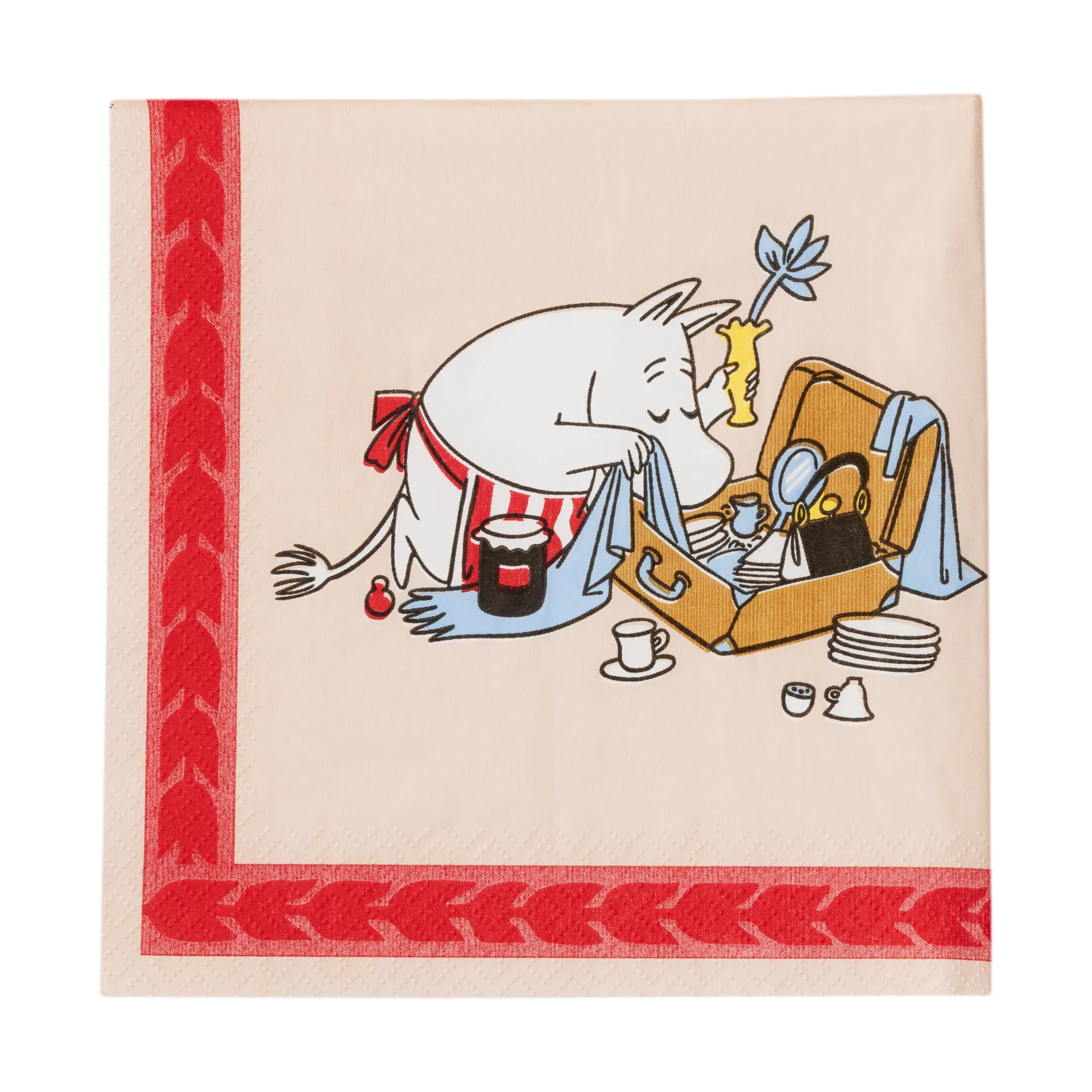 Servilletas de papel Mumin Listos para las vacaciones 33 cm, Pack de 20 Moomin Arabia