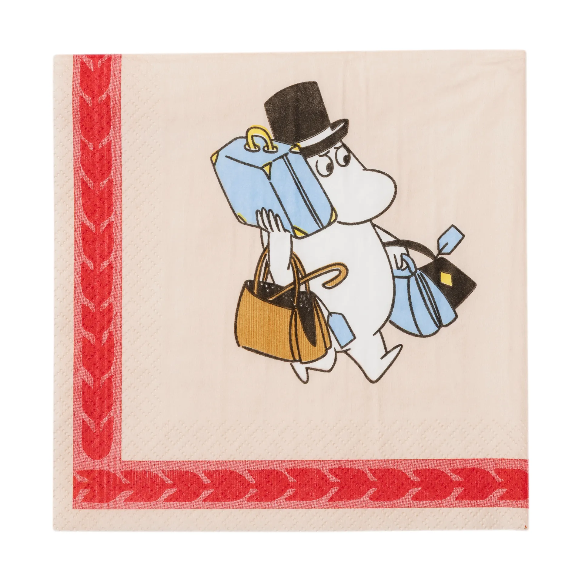 Servilletas de papel Mumin Listos para las vacaciones 33 cm, Pack de 20 Moomin Arabia