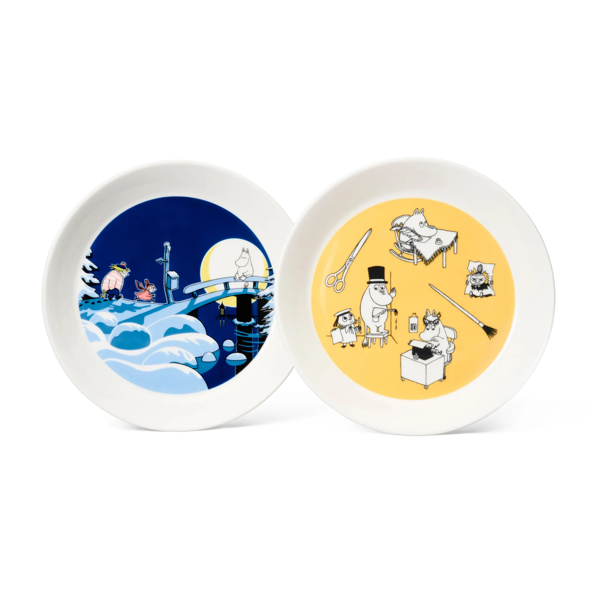 Set de platos Office & Winternight, Ø19 cm Moomin Arabia