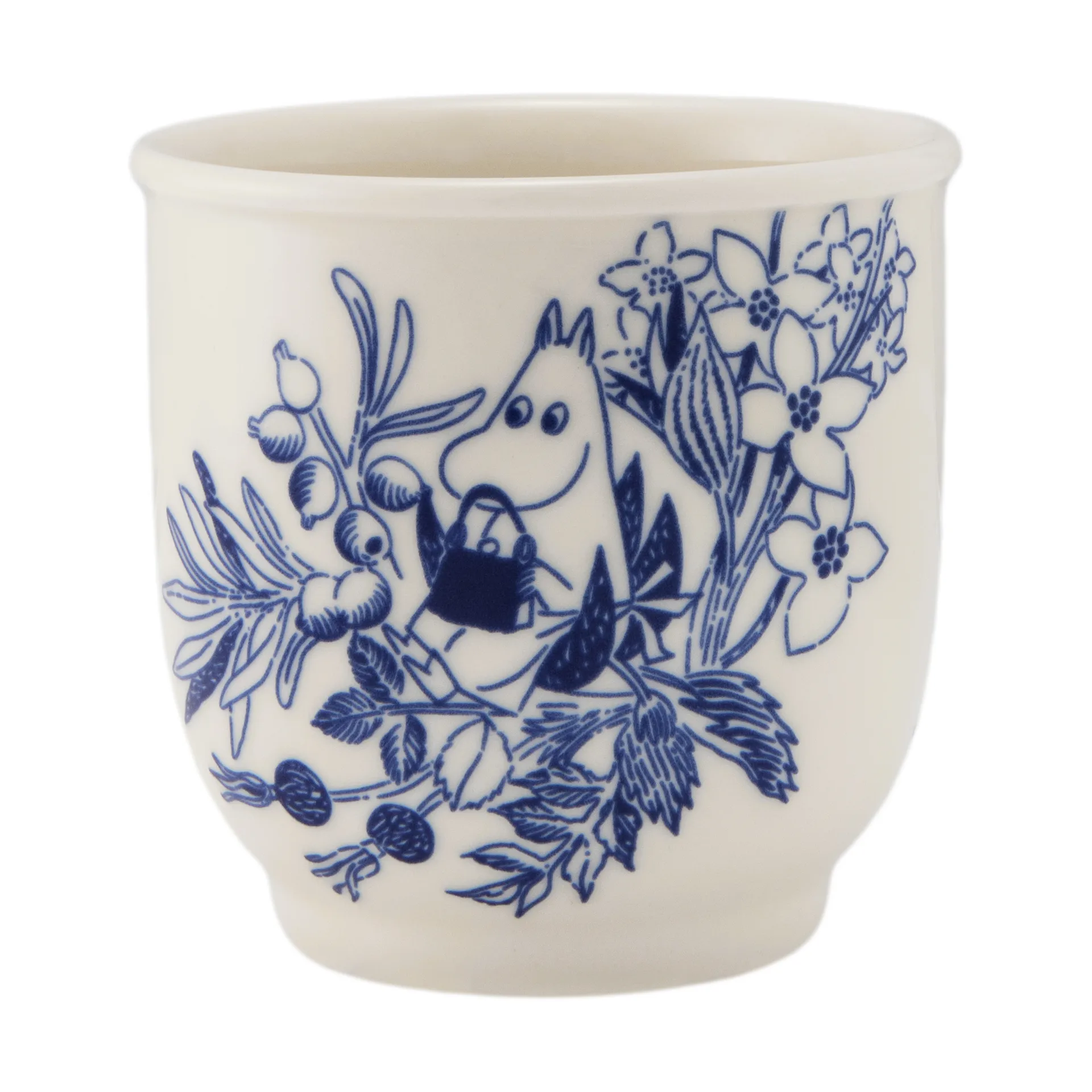 Taza de té Mumin Haru 26 cl, Azul-blanco Moomin Arabia