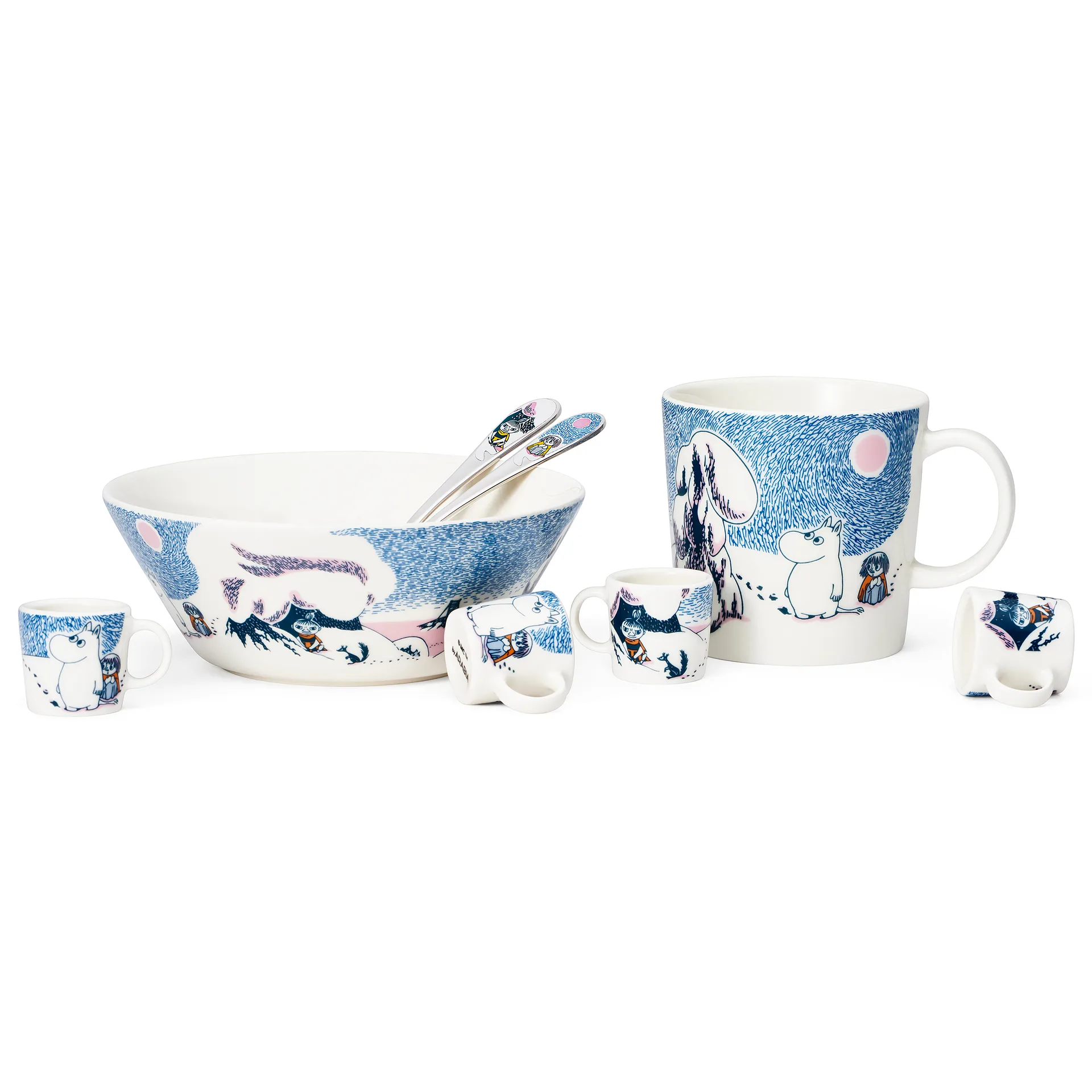 Taza Moomin Crown snow-load 2019, azul Moomin Arabia