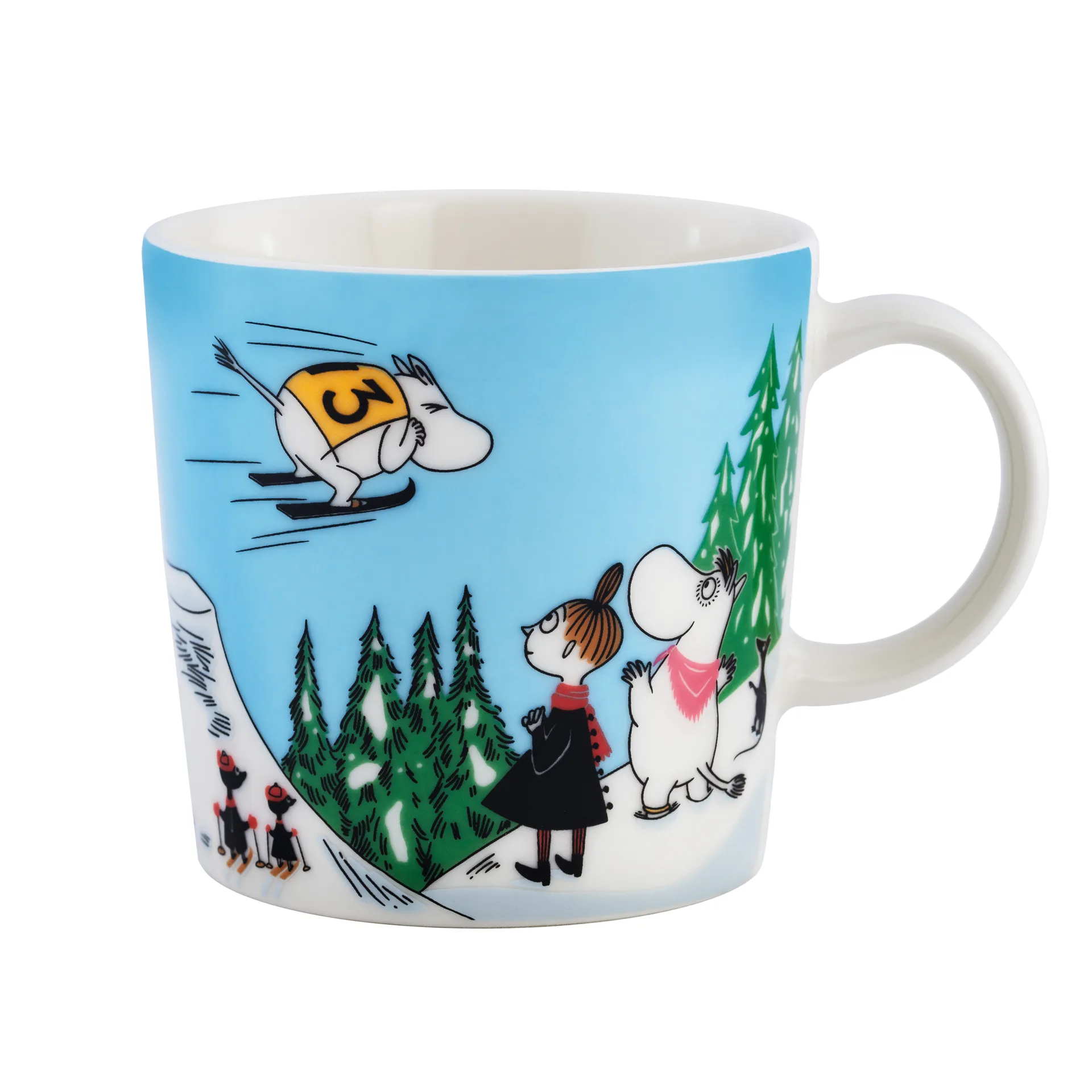 Taza Moomin invierno 2024 Ski jumping, 30 cl Moomin Arabia