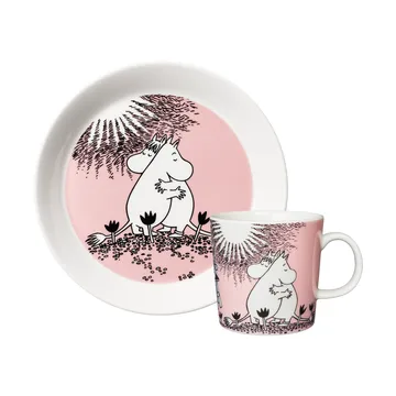 Taza y plato Moomin Amor 30 años  - 2 piezas - Moomin Arabia